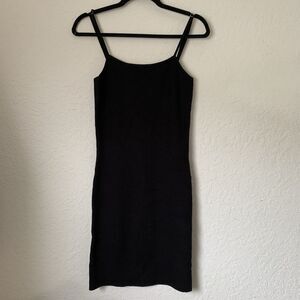 NWT House Of Harlow 1960 Dress S Black Mini Bodycon Ribbed Sleeveless Party Sexy